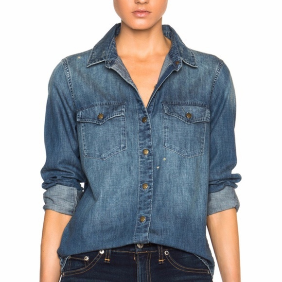 current elliott denim shirt